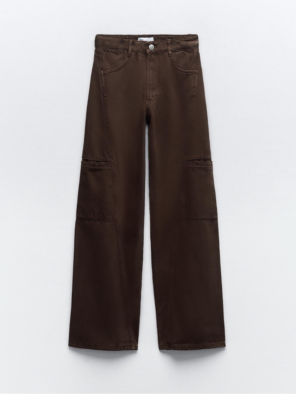 Zara MID-RISE TRF CARGO JEANS